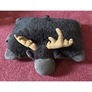 Pillow Pets Wild Moose Plush Large 18" Brown Soft Stuffed Animal Pillow